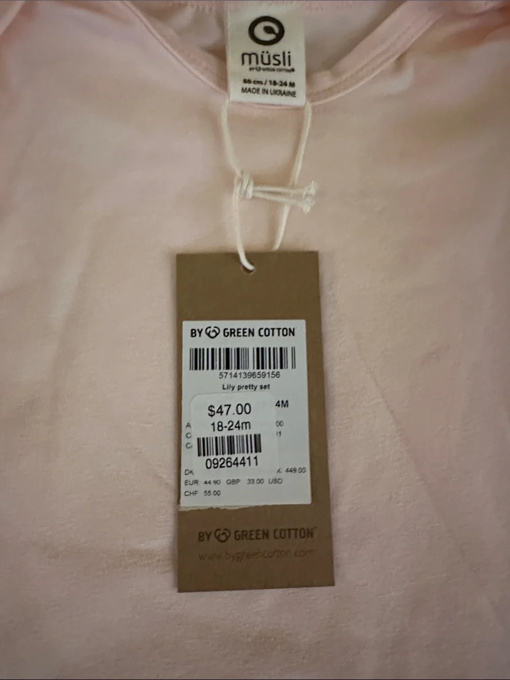 Long-Sleeve Baby Bodysuit and matching pants- luxury brand NWT